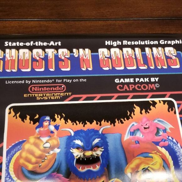 Poster - Ghosts 'N Goblins, NES cover art (NEW) - Capcom - Nintendo - Picture 3 of 7